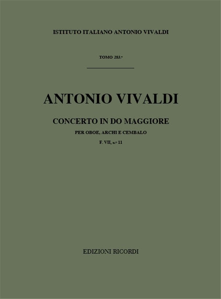 Concerti Per Ob., Archi E B.C.: In Do Rv 450